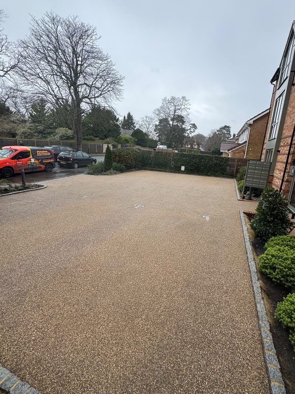 Resin driveway jet wash, after